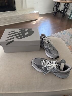 New Balance Men’s Gray Athletic Sneakers - Mesh & Suede